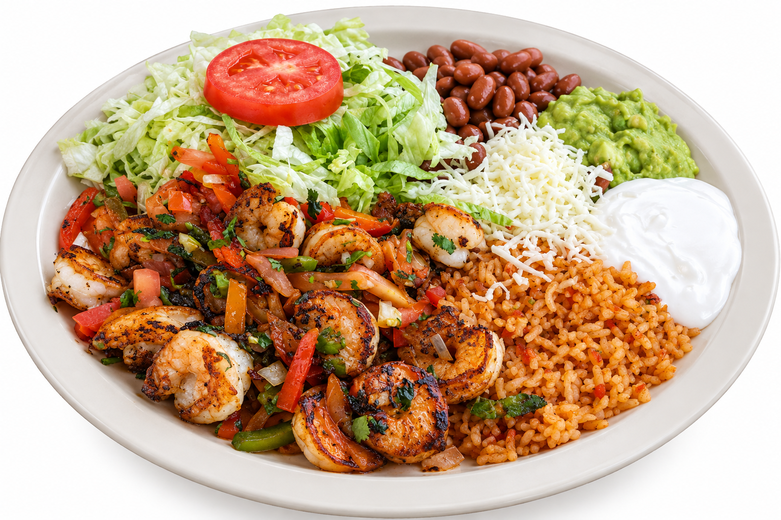 SHRIMP FAJITA PLATE